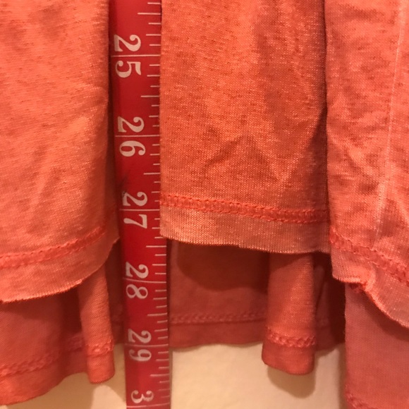 Embroidered 3/4 Raglan Sleeve Ruffle Hem Top - Picture 8 of 8